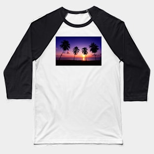 Palm Trees at Sunset Baseball T-Shirt